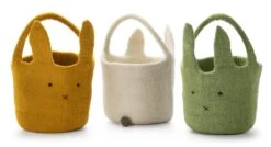 Osterkörbchen Filz, Gelb -Optimal Einrichtungs Geschäft osterkoerbchen filz 3