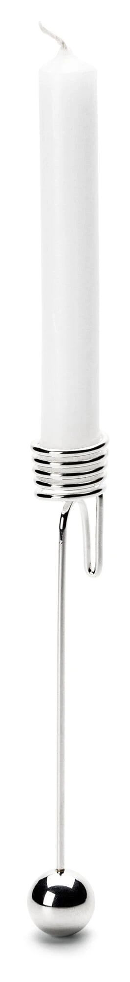 Pendelkerzenhalter Federstahl, Versilbert 3 Pendelkerzenhalter Federstahl, Versilbert – Bild 3