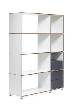 Regalsystem 1Hoch3 - Plattenelement, Doppelt, Weiß -Optimal Einrichtungs Geschäft regalsystem 1hoch3 plattenelement 3