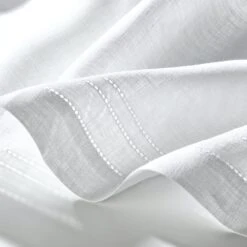 Scheibengardine Reinleinenvoile, Breite 120 Cm, Höhe 45 Cm