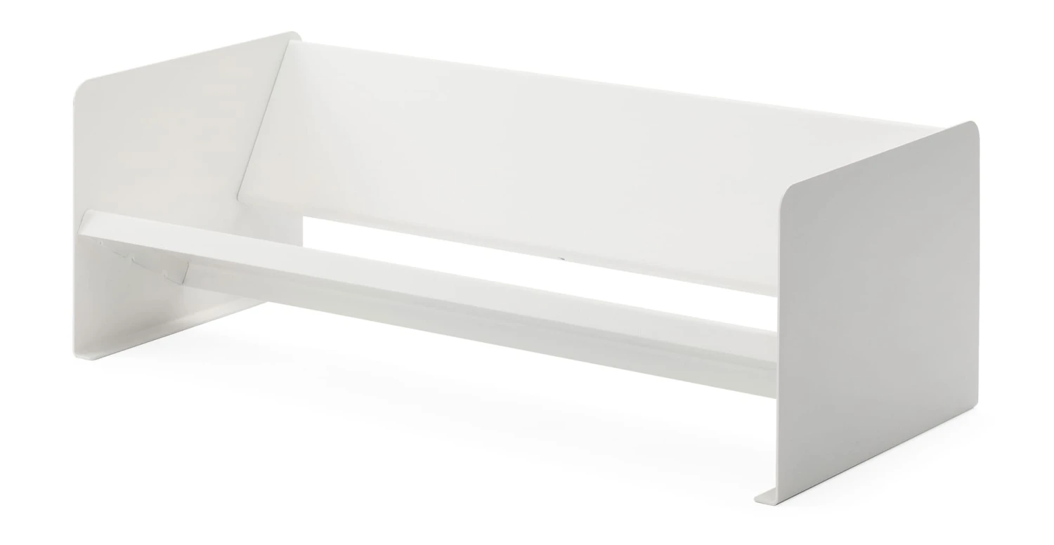 Schreibtisch-Bücherregal Stahlblech, Weiß 1 Schreibtisch-Bücherregal Stahlblech, Weiß