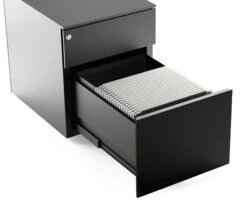 Schubladen Container Kubo, 2 Schübe, RAL 7021 Schwarzgrau -Optimal Einrichtungs Geschäft schubladen container kubo 2 schuebe 2