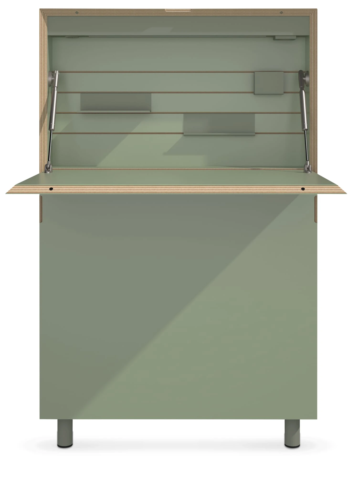 Sekretär Flatmate, Oliv 1 Sekretär Flatmate, Oliv