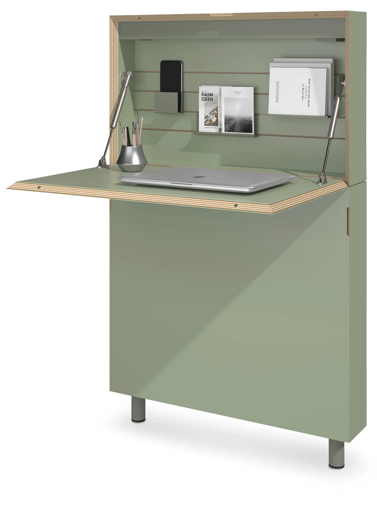 Sekretär Flatmate, Oliv 3 Sekretär Flatmate, Oliv – Bild 3