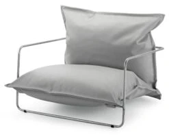 Sessel Finca, Hellgrau / Verzinkt