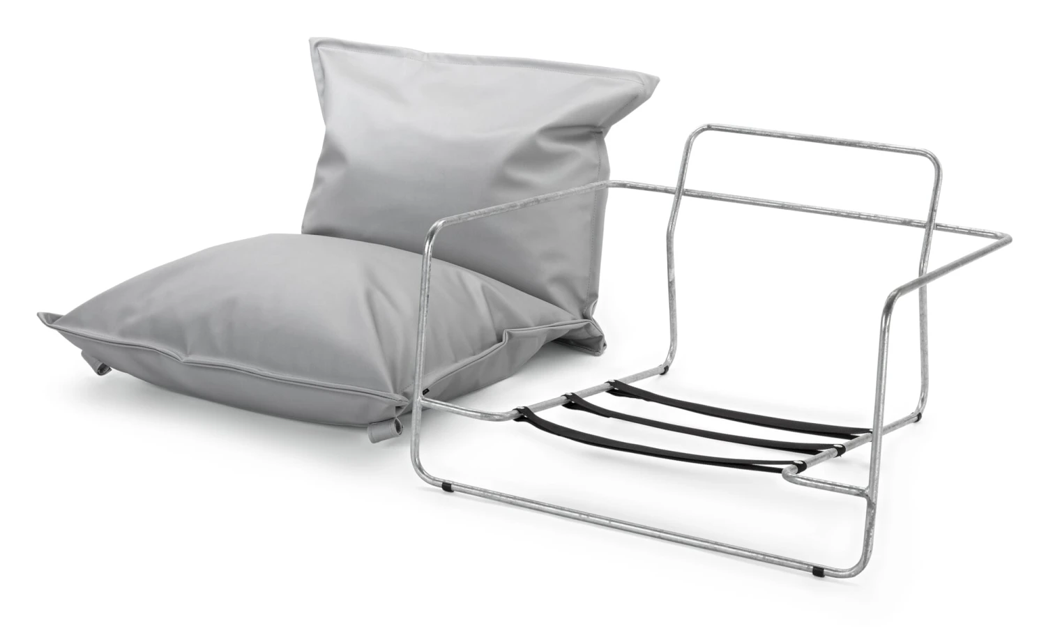 Sessel Finca, Hellgrau / Verzinkt 5 Sessel Finca, Hellgrau / Verzinkt – Bild 5