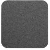 Sitzkissen Filz Quadrat, Dunkelgrau, Meliert
