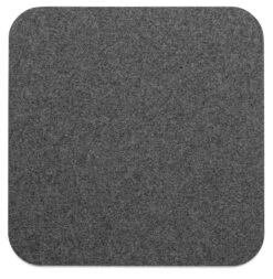 Sitzkissen Filz Quadrat, Dunkelgrau, Meliert