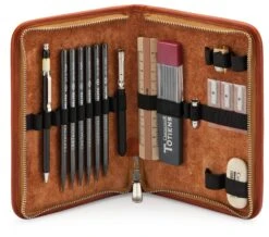 Sonnenleder Lederschreibetui Mit Füllung, Natur