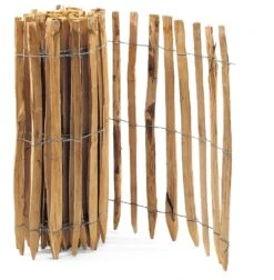 Staketenzaun Kastanienholz