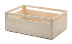 Stapelkiste Ahornholz, Höhe 16 Cm