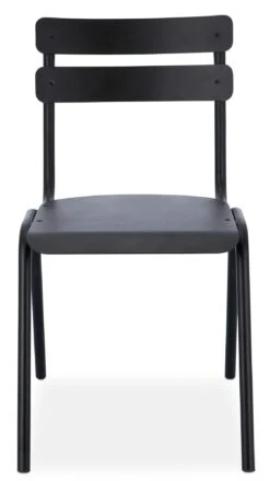 Stuhl Aluone, RAL 9005 Tiefschwarz