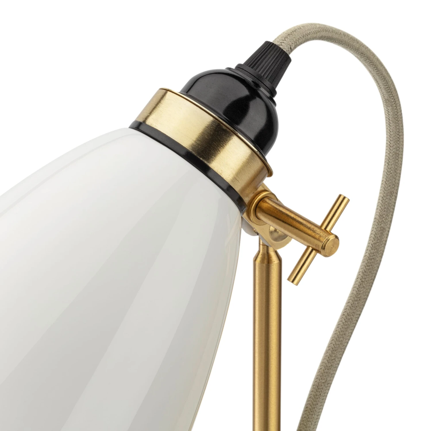 Tischleuchte Bone China Messing 3 Tischleuchte Bone China Messing – Bild 3