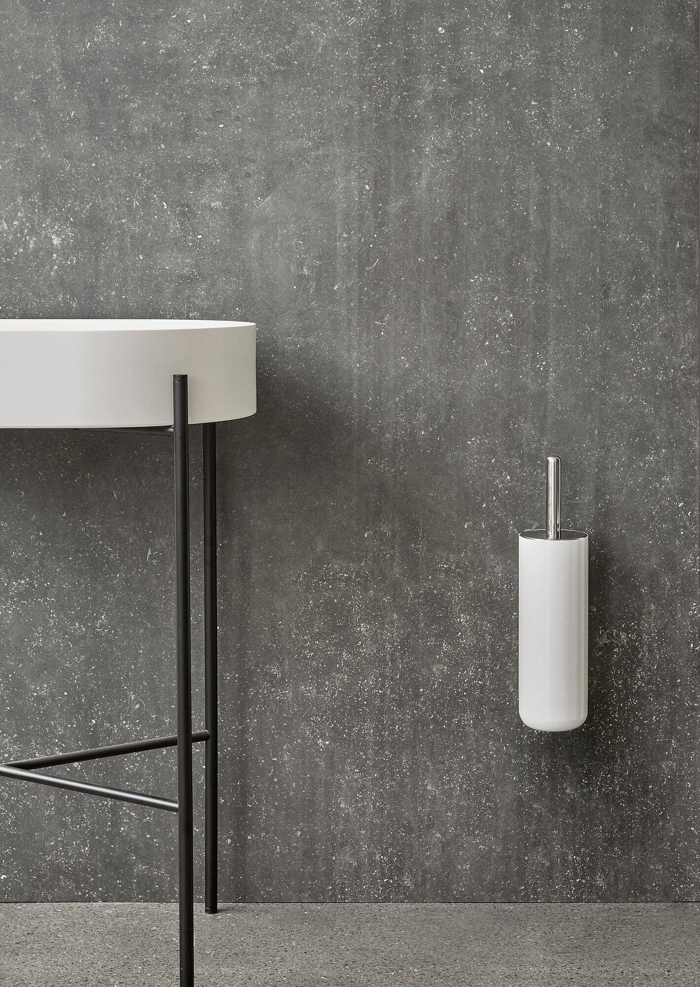 Menu Toilettenbürste Norm Wand, RAL 9016 Verkehrsweiß (glänzend) 2 Menu Toilettenbürste Norm Wand, RAL 9016 Verkehrsweiß (glänzend) – Bild 2