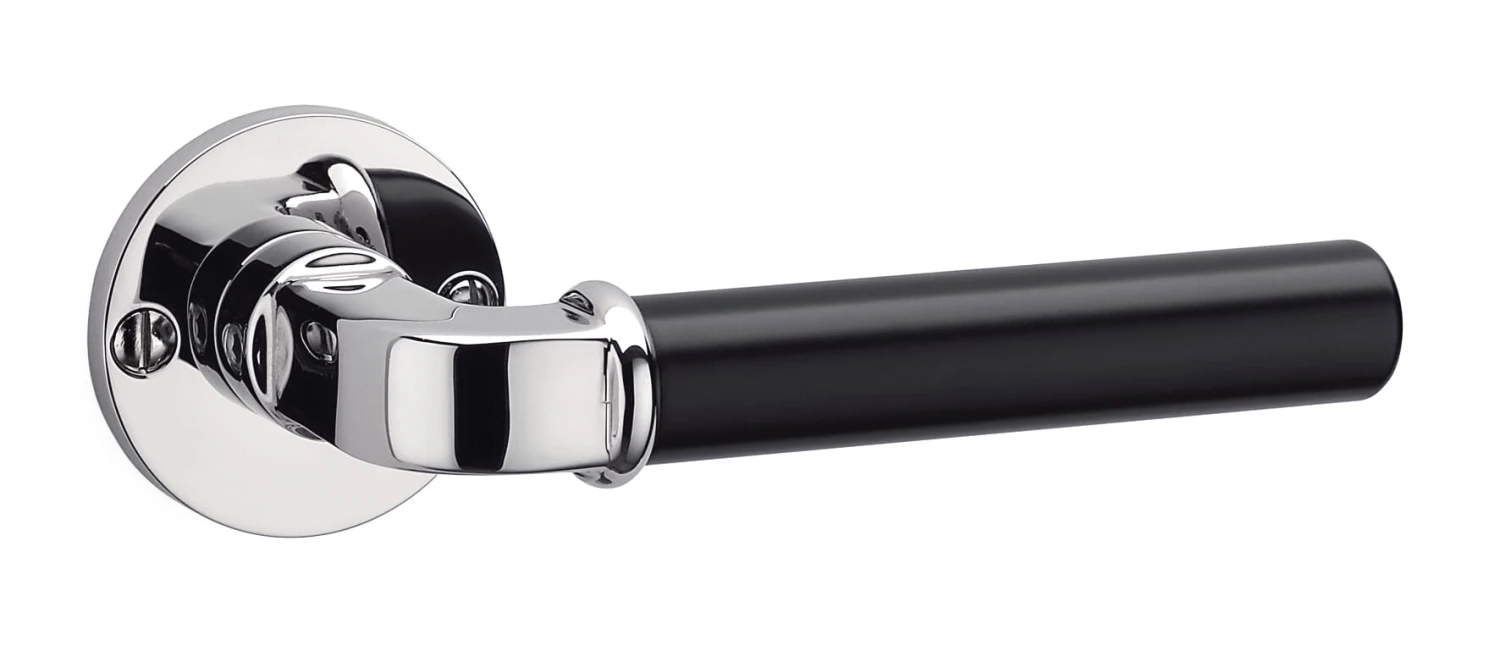 Türdrücker Zinkdruckguss Schwarz Lackiert 2 Türdrücker Zinkdruckguss Schwarz Lackiert – Bild 2