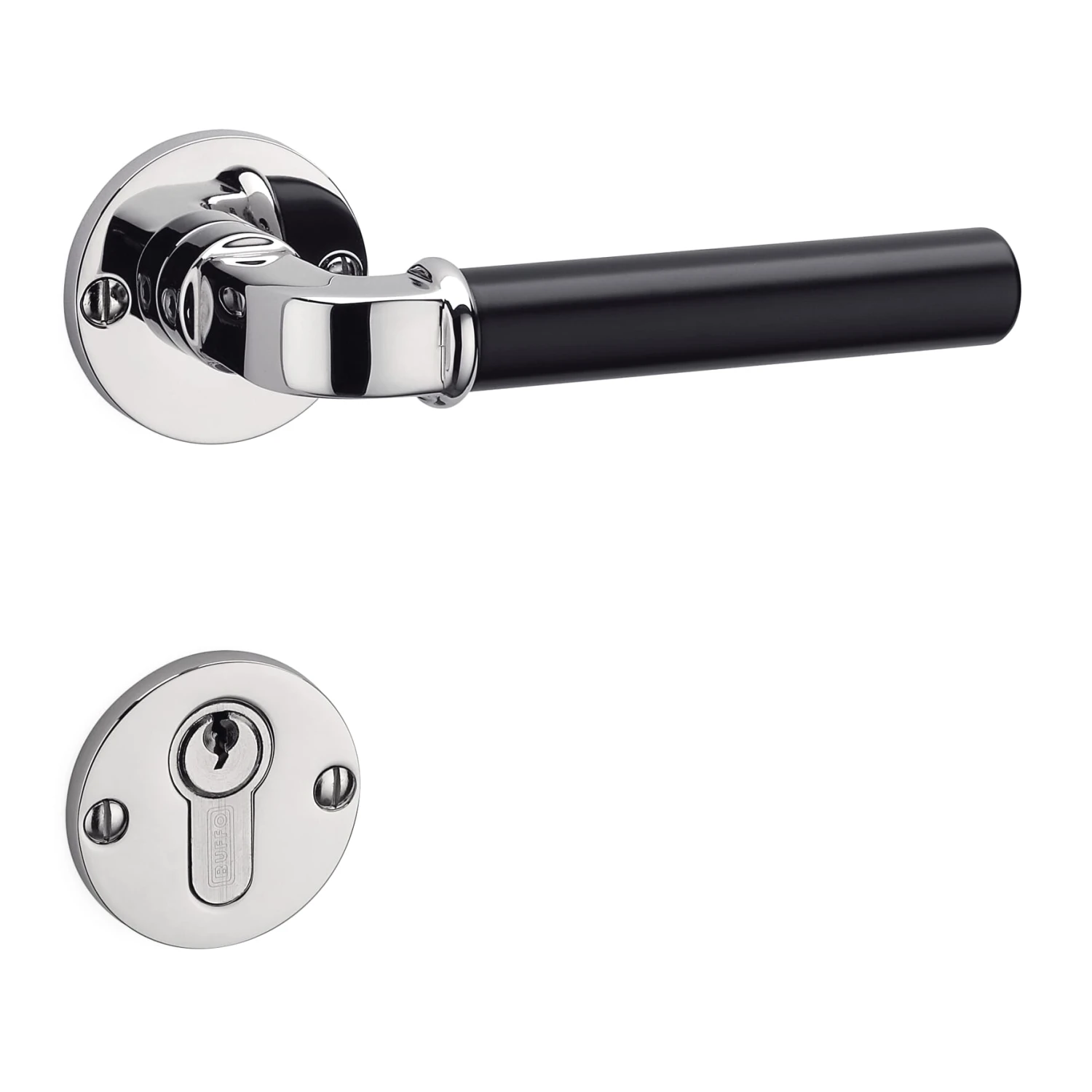 Türdrücker Zinkdruckguss Schwarz Lackiert 4 Türdrücker Zinkdruckguss Schwarz Lackiert – Bild 4