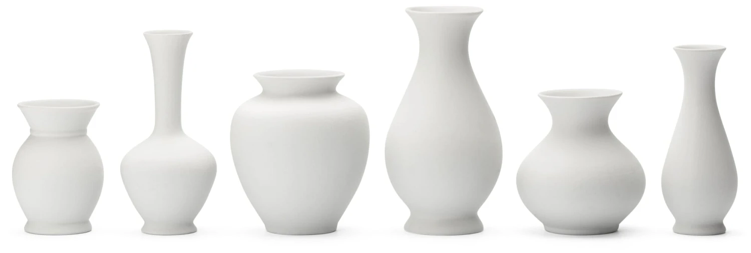 Vasen Biskuitporzellan 1 Vasen Biskuitporzellan