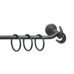 Optimal Einrichtungs Geschäft 33 Vorhanggarnitur Stahl Geschmiedet, 120 Cm