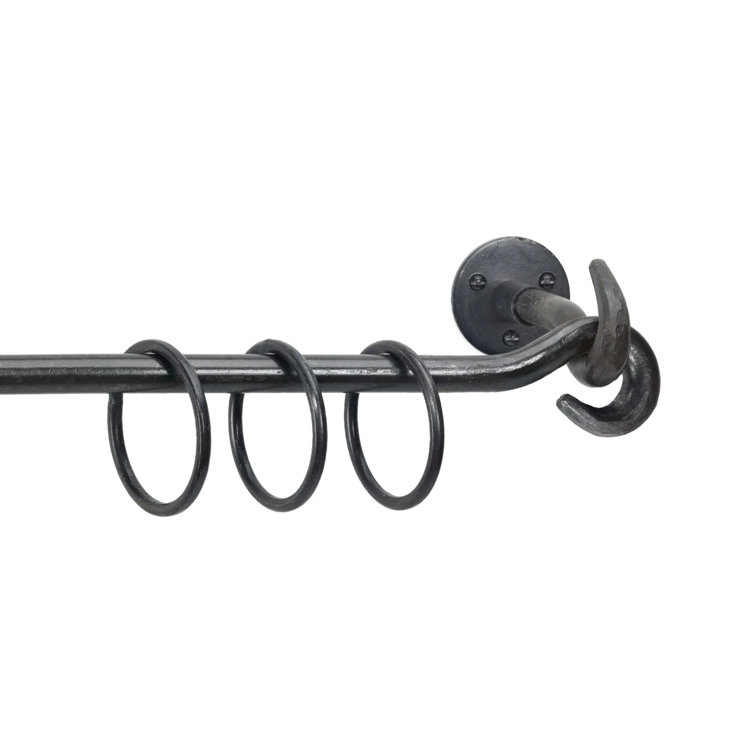 Vorhanggarnitur Stahl Geschmiedet, 120 Cm 1 Vorhanggarnitur Stahl Geschmiedet, 120 Cm