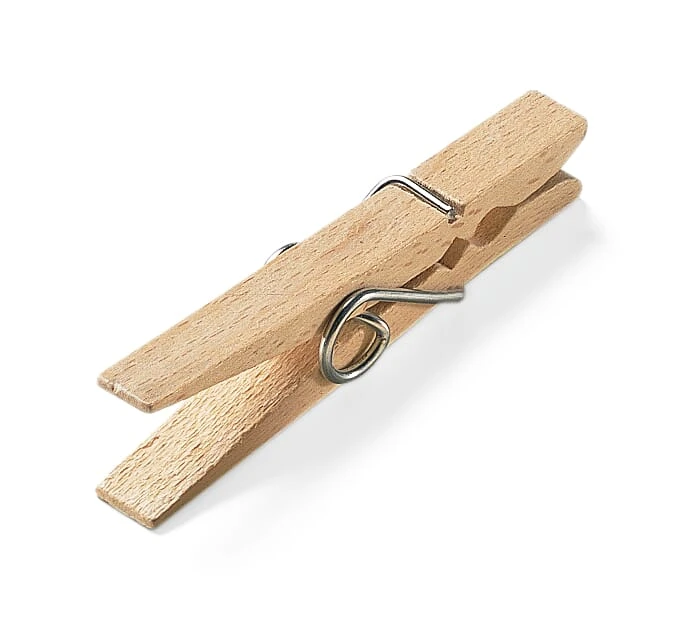 Wäscheklammern Buchenholz, Groß 2 Wäscheklammern Buchenholz, Groß – Bild 2