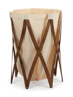 Wäschekorb Walnussholz, Natur