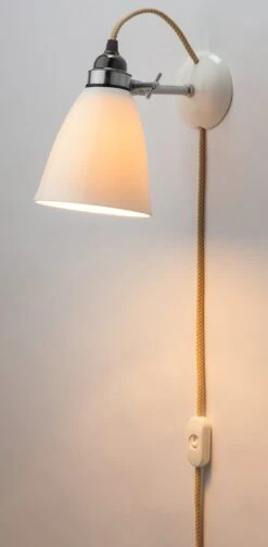 Wandleuchte Bone China, Natur, Kabel + Schalter -Optimal Einrichtungs Geschäft wandleuchte bone china 3