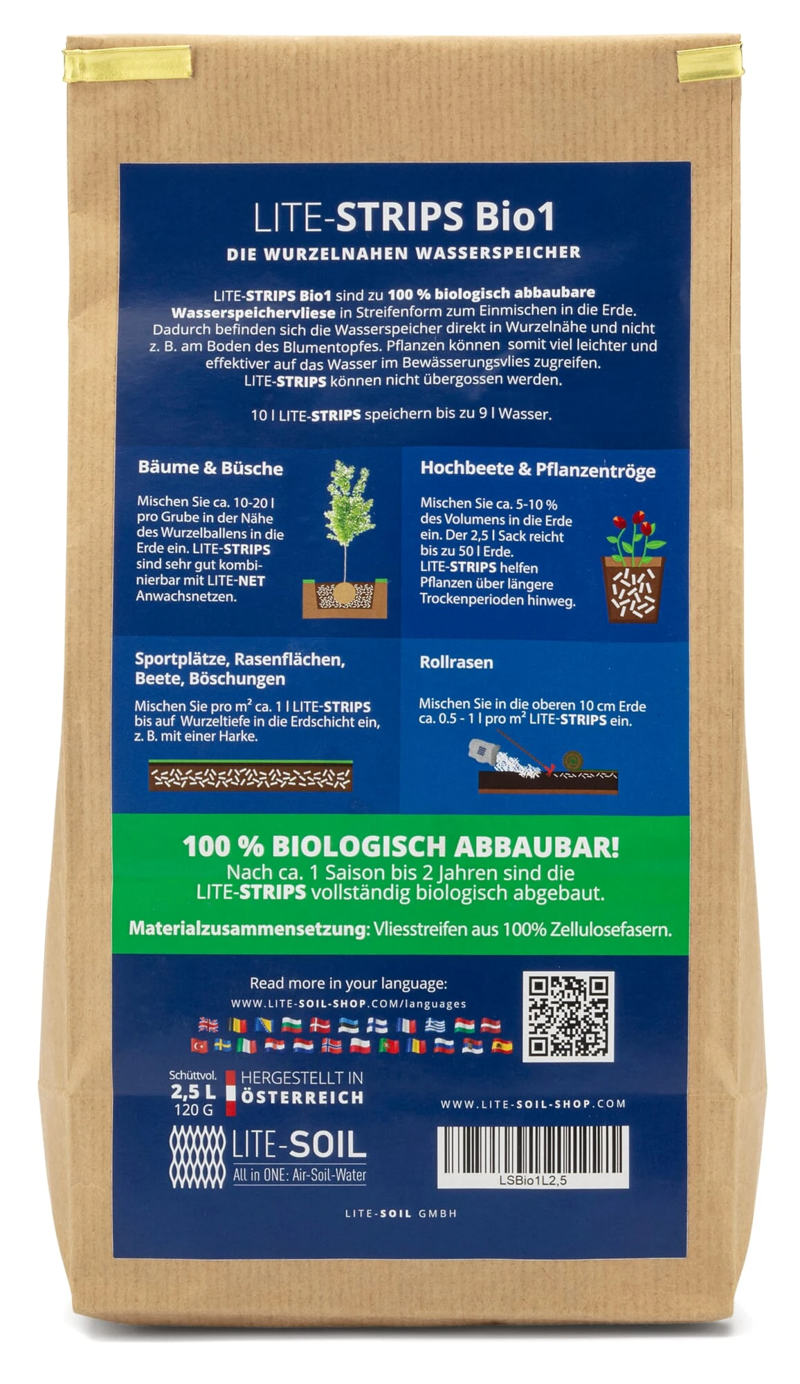 Wasserspeicher Für Pflanzen Aus Zellulosestreifen 1 Wasserspeicher Für Pflanzen Aus Zellulosestreifen