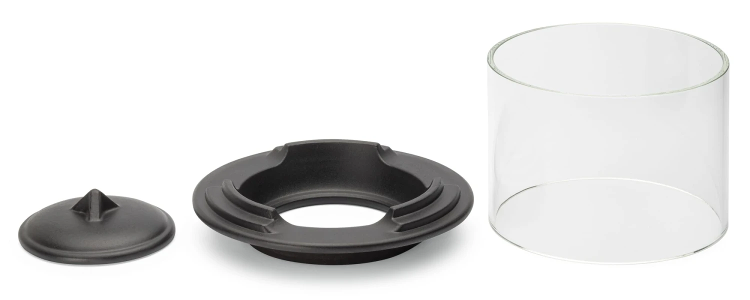 Windlichtaufsatz Für Großes Schmelzfeuer® Keramik, Lavaschwarz 1 Windlichtaufsatz Für Großes Schmelzfeuer® Keramik, Lavaschwarz