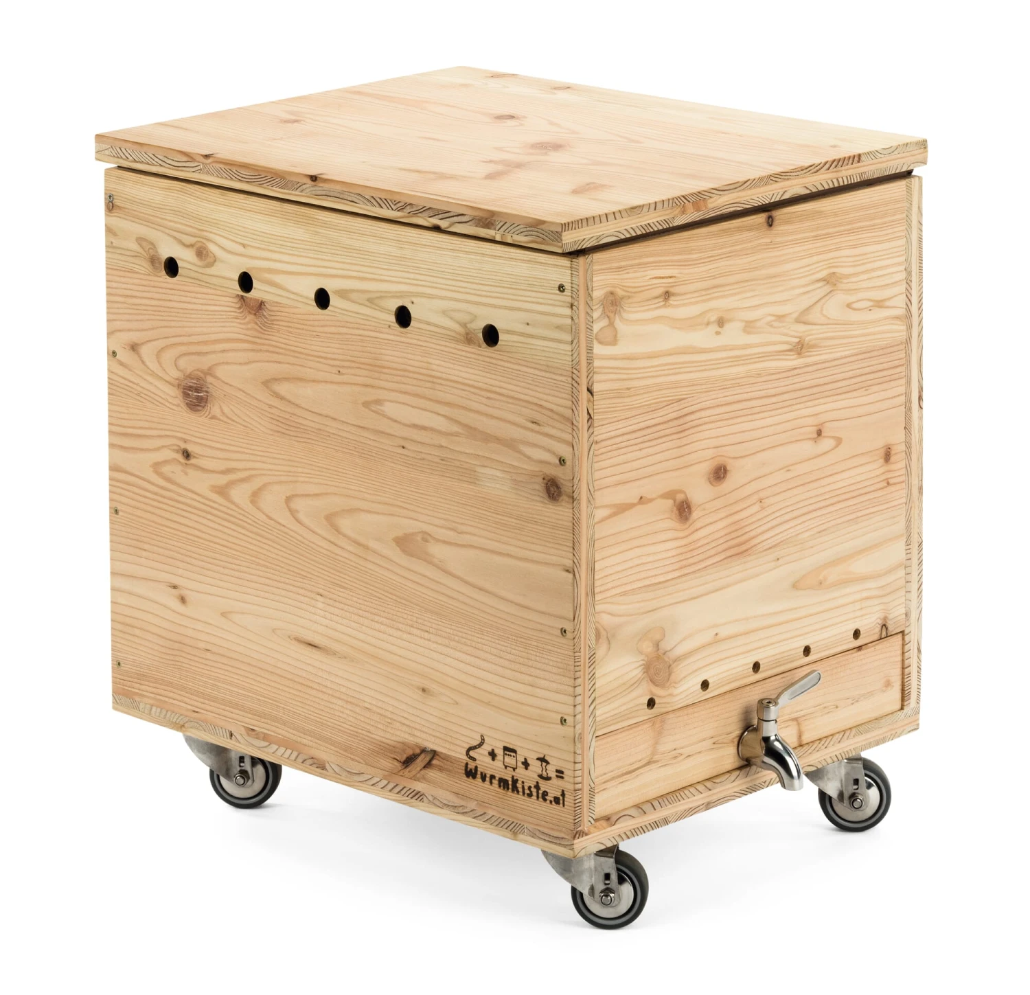 Wurmkiste Lärchenholz 1 Wurmkiste Lärchenholz